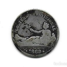 Monedas de España: GOBIERNO PROVISIONAL-1 PESETA-1869-SNM