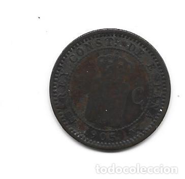 Monedas de Espa&ntilde;a: ALFONSO XIII-2 CENTIMOS-1905*05-SMV - Foto 2