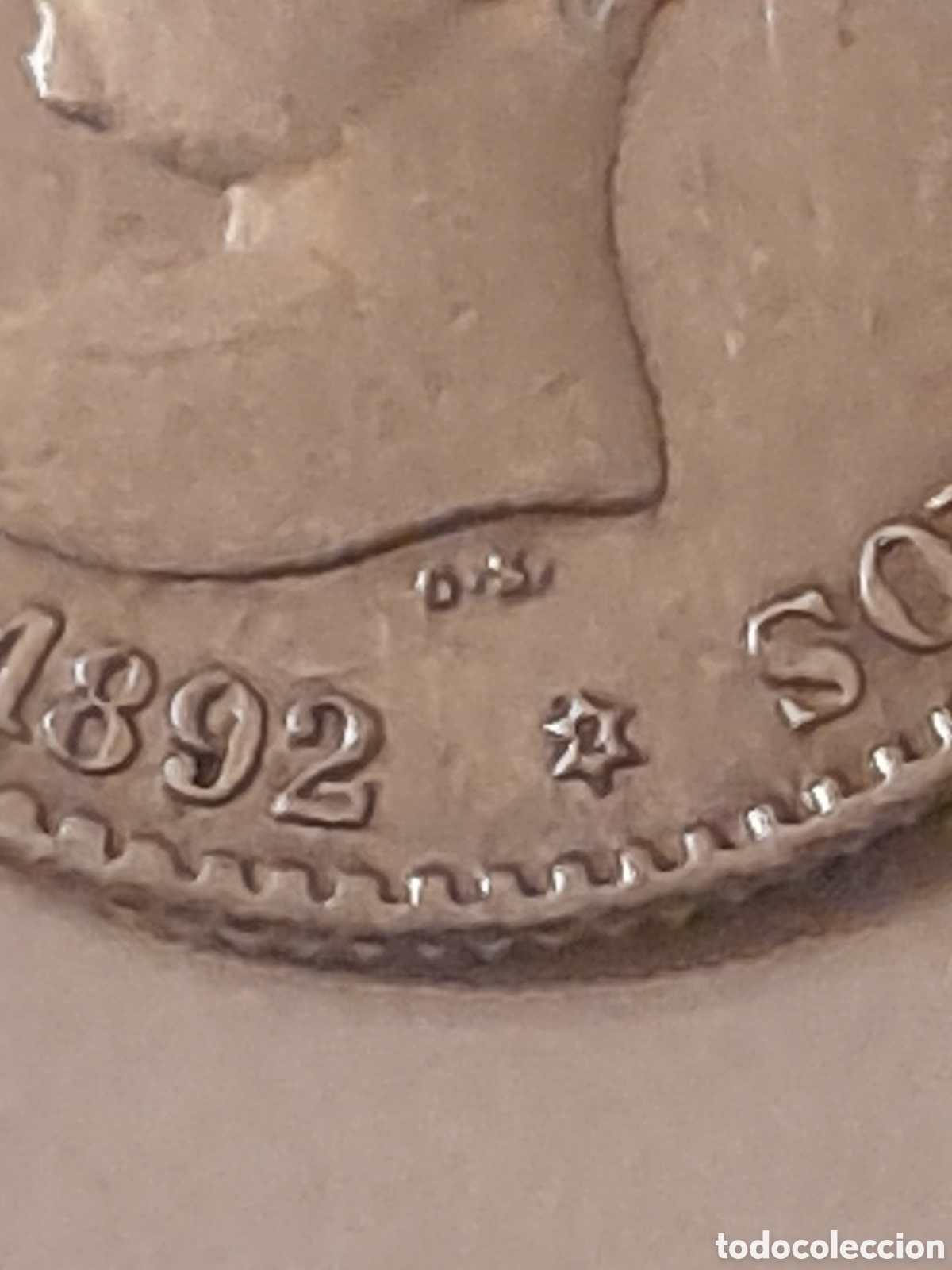 Monedas de Espa&ntilde;a: Moneda de plata de 50 c&eacute;ntimos de 1892 - Foto 3