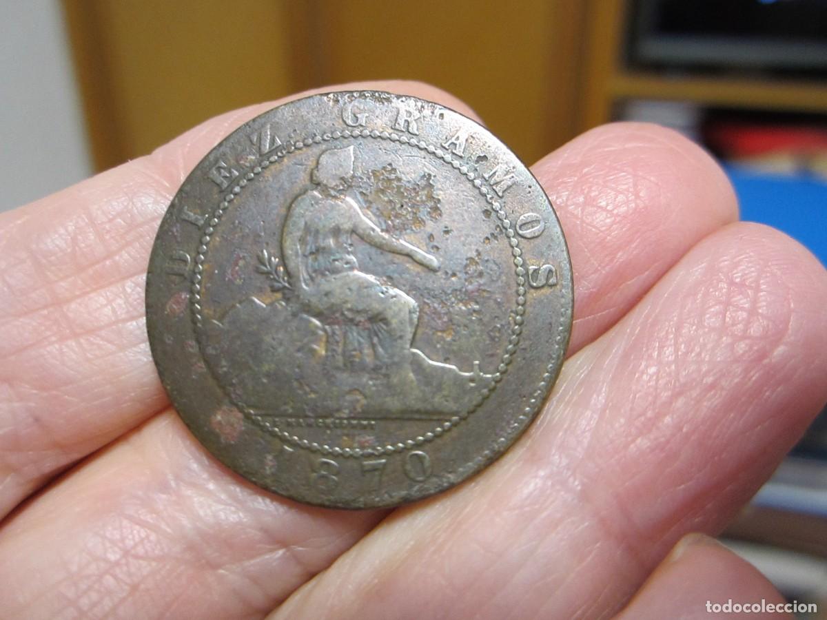 Monedas de Espa&ntilde;a: MONEDA DE 10 C&Eacute;NTIMOS DE 1870 PRIMERA REP&Uacute;BLICA - Foto 1