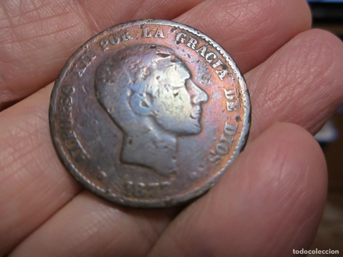 Monedas de Espa&ntilde;a: MONEDA DE 10 C&Eacute;NTIMOS DE 1877 DE ALFONSO XII - Foto 1