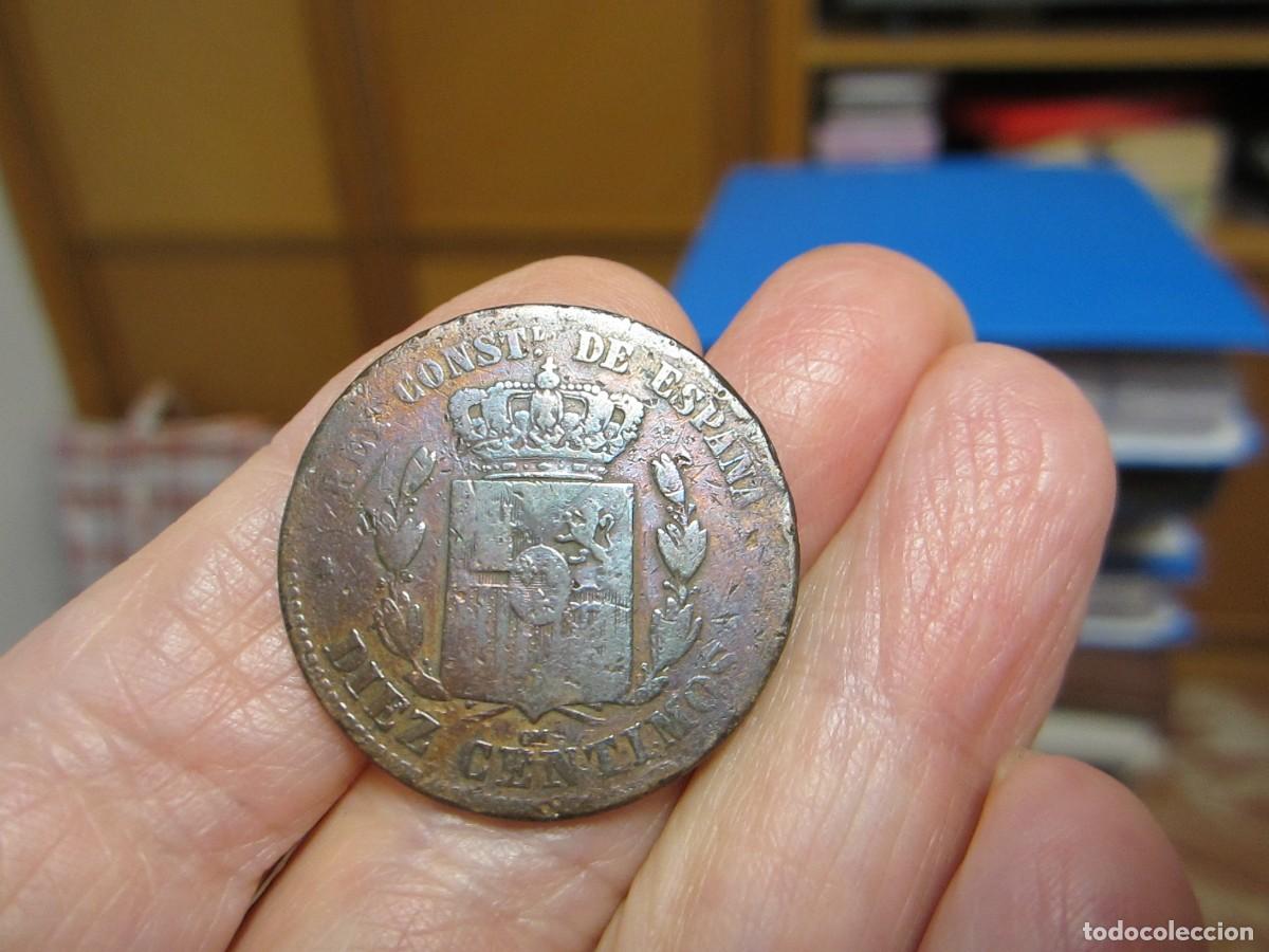 Monedas de Espa&ntilde;a: MONEDA DE 10 C&Eacute;NTIMOS DE 1877 DE ALFONSO XII - Foto 2