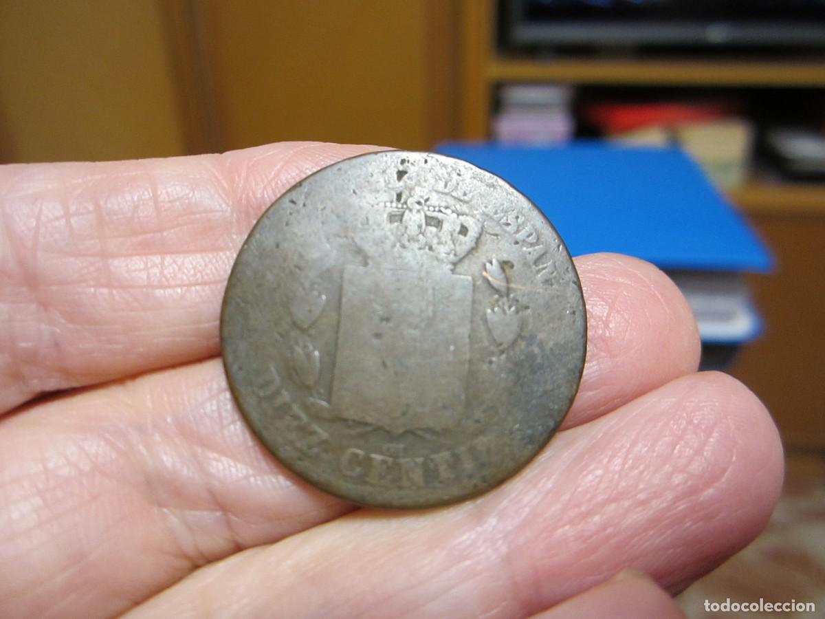 Monedas de Espa&ntilde;a: MONEDA DE 10 C&Eacute;NTIMOS DE 1878 DE ALFONSO XII - Foto 2