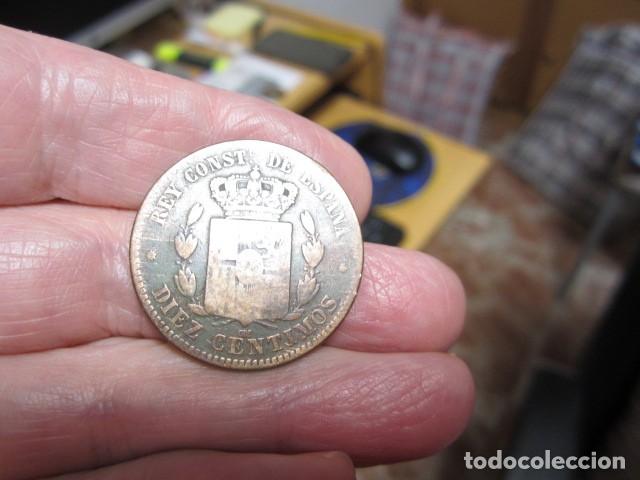 Monedas de Espa&ntilde;a: MONEDA DE 10 C&Eacute;NTIMOS DE 1878 DE ALFONSO XII - Foto 2