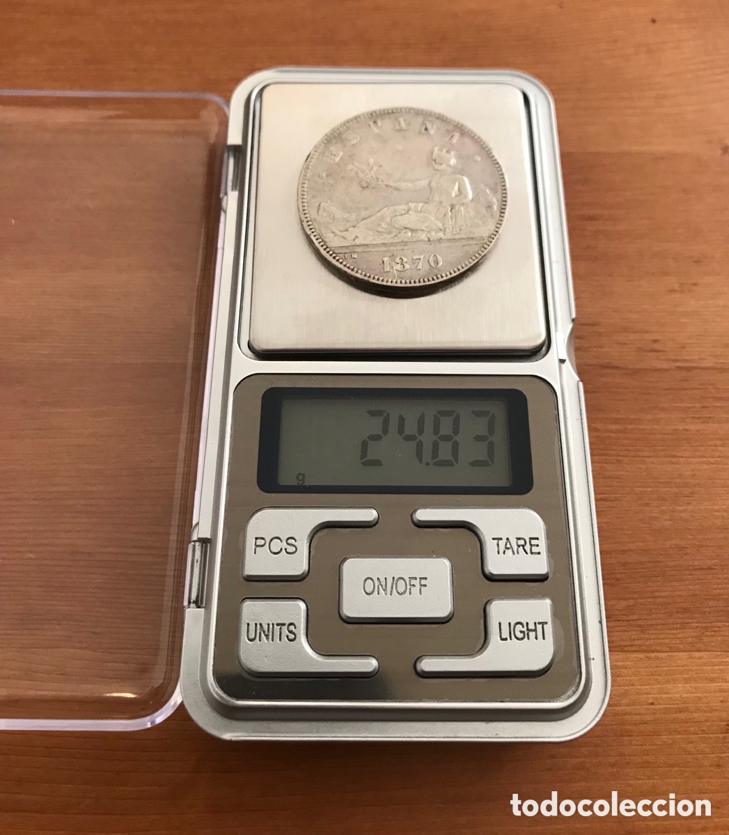 Monedas de Espa&ntilde;a: Moneda Espa&ntilde;a. 5 pesetas 1870. EBC. - Foto 3
