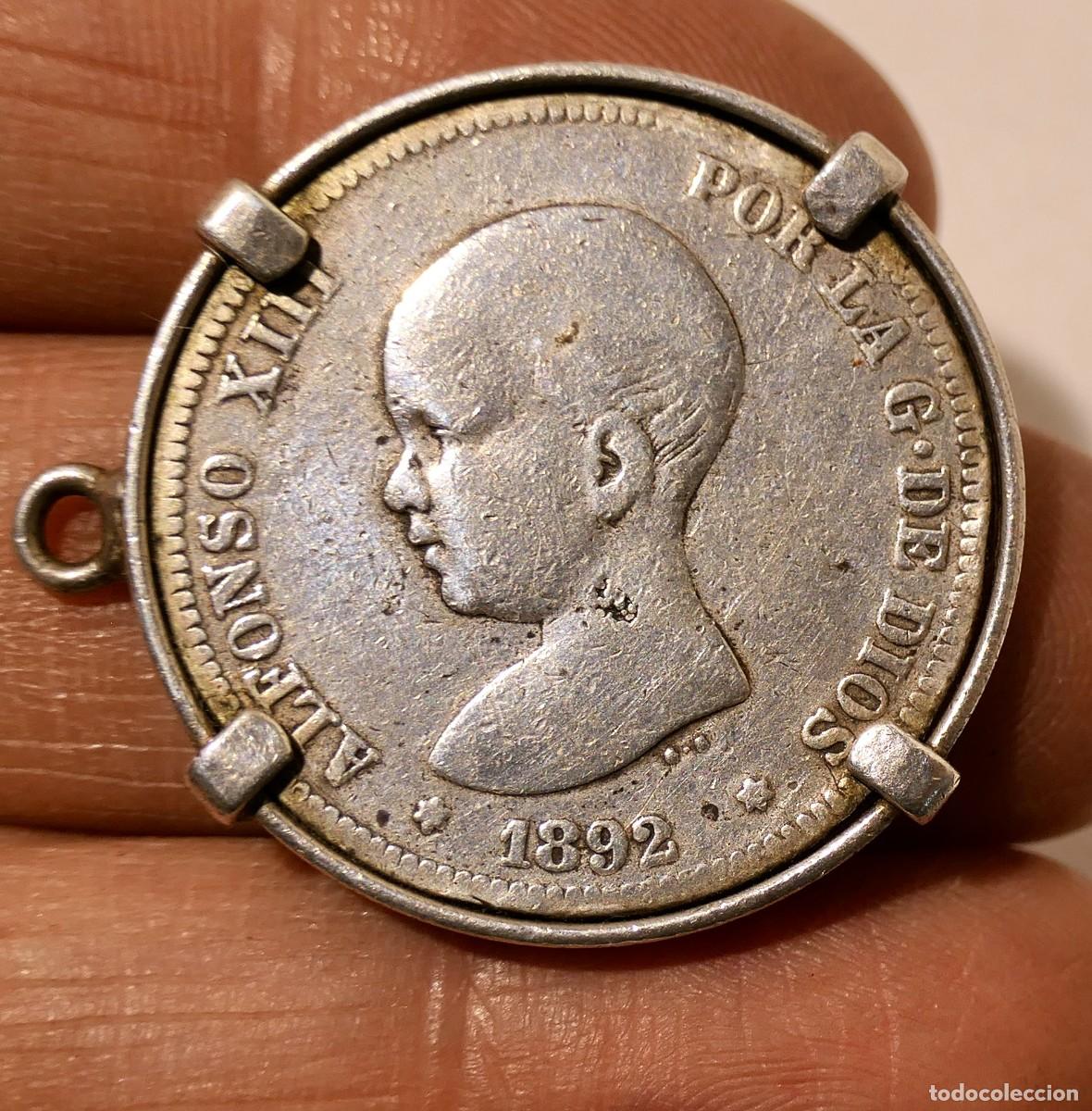 Monedas de Espa&ntilde;a: MONEDA ALFONSO XIII 2 PESETAS 1892 - Foto 1