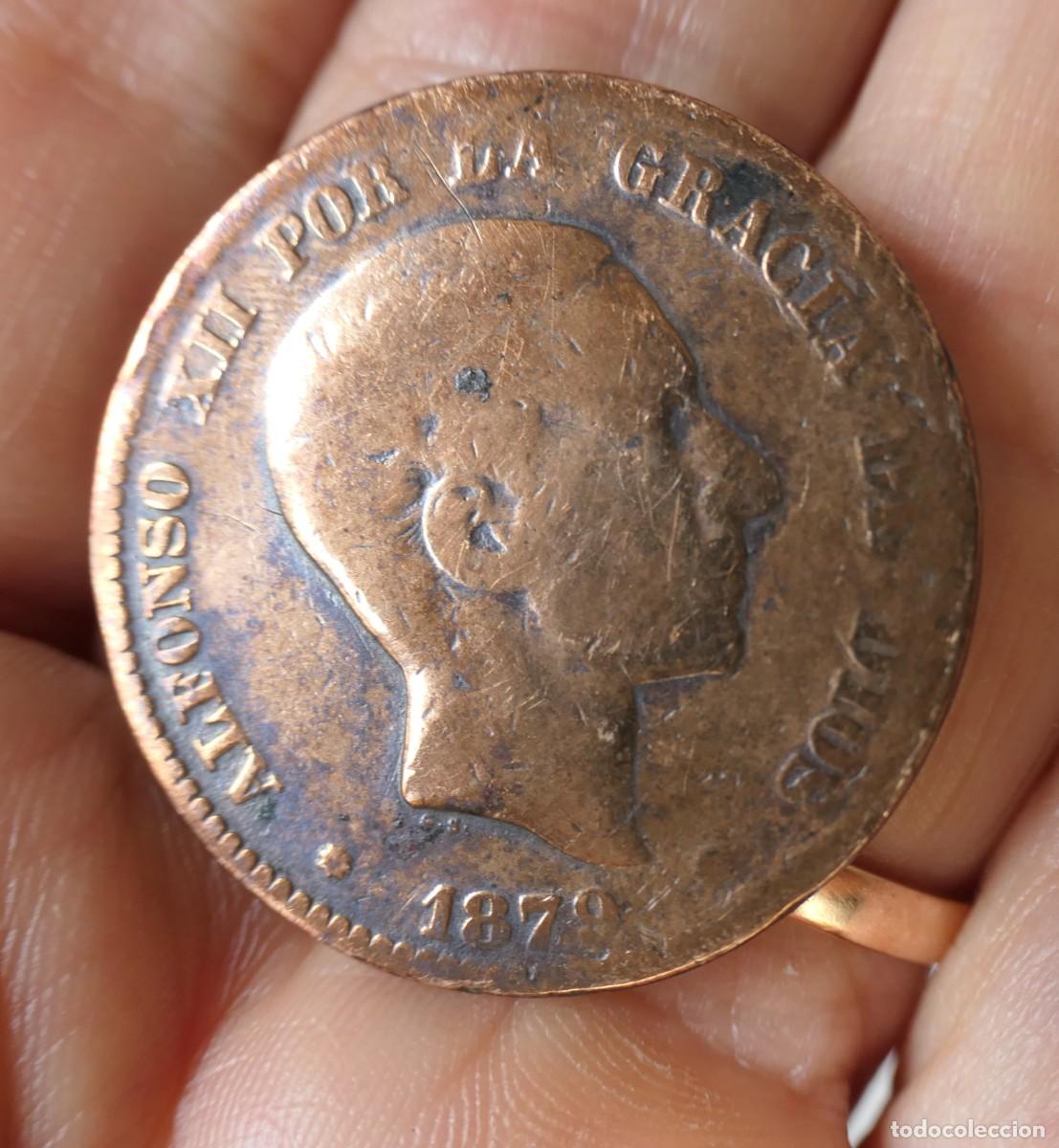Monedas de Espa&ntilde;a: Moneda de 10 centimos ALFONSO XII de 1879 - Foto 1