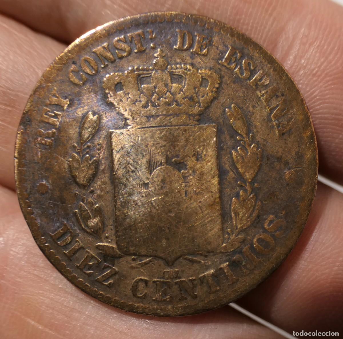 Monedas de Espa&ntilde;a: Moneda de 10 centimos ALFONSO XII de 1879 - Foto 4