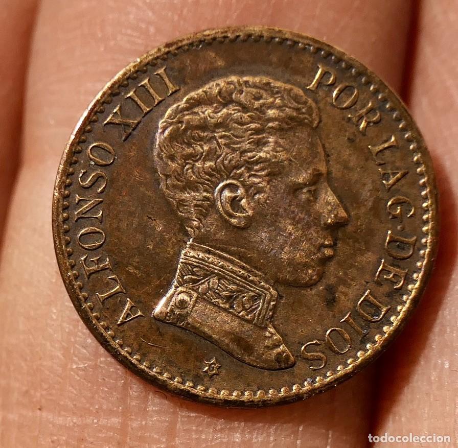 Monedas de Espa&ntilde;a: MONEDA ALFONSO XIII, 1 CENTIMOS - 1906 - *6 - Foto 3