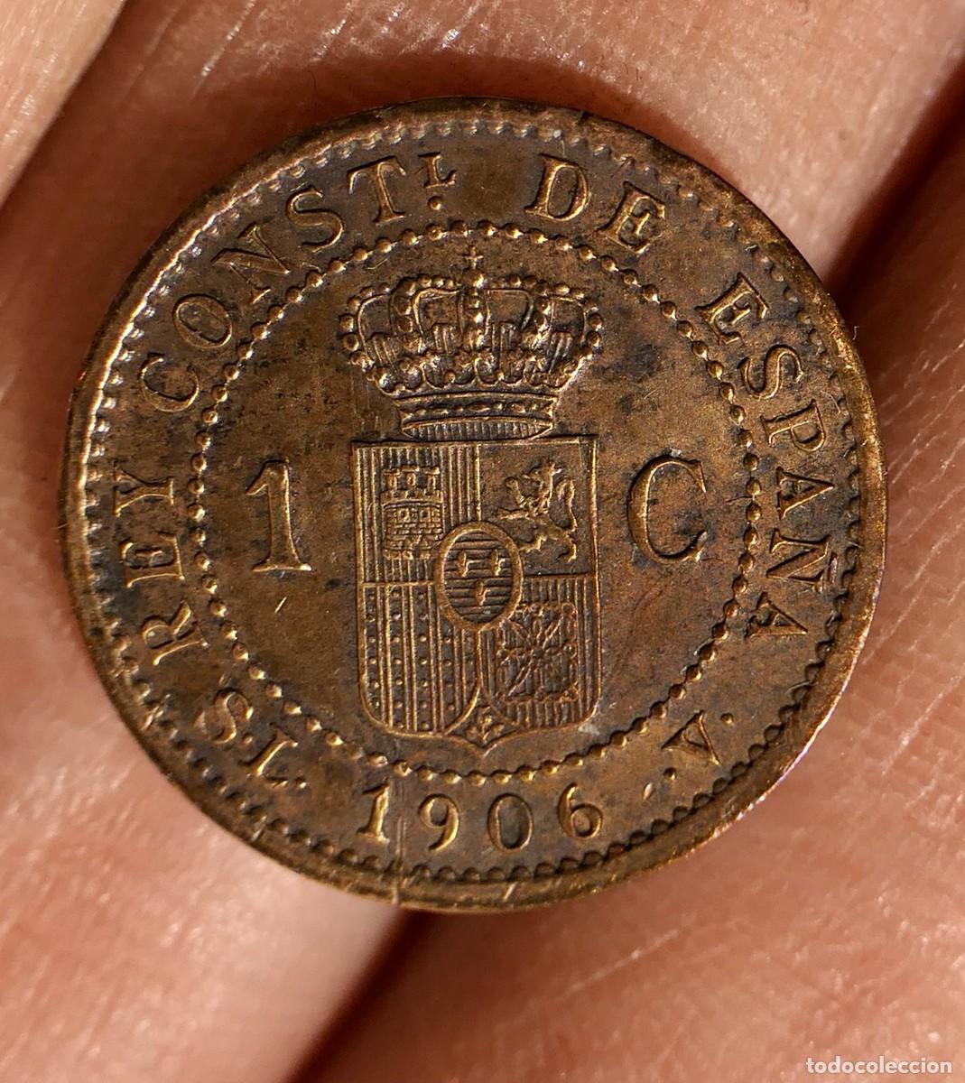 Monedas de Espa&ntilde;a: MONEDA ALFONSO XIII, 1 CENTIMOS - 1906 - *6 - Foto 5
