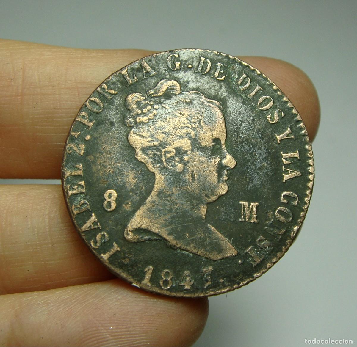 Monedas de Espa&ntilde;a: 8 Maraved&iacute;s. Isabel II. Segovia - 1847 - Foto 1