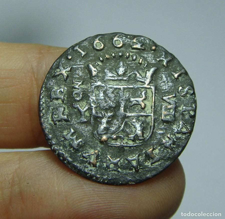 Monedas de Espa&ntilde;a: 8 Maraved&iacute;s. Fleipe IV. Madrid - 1662 - Foto 2