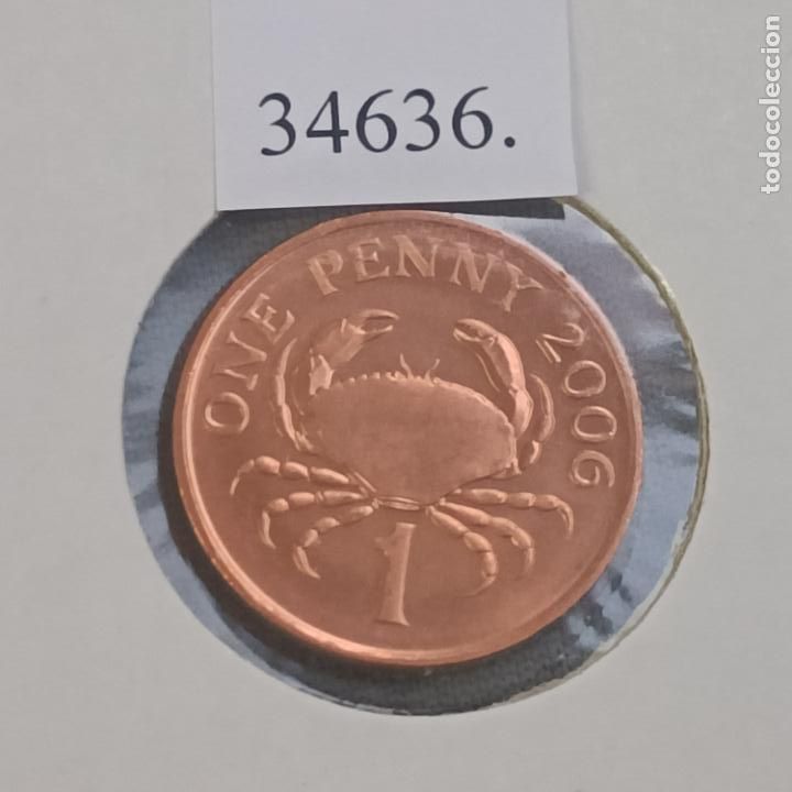 Monedas de Espa&ntilde;a: Guernesey 1 penique 2006 Guernsey, c&eacute;ntimo - Foto 2