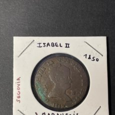 Monedas de España: ISABEL II - 8 MARAVEDÍS - SEGOVIA 1850