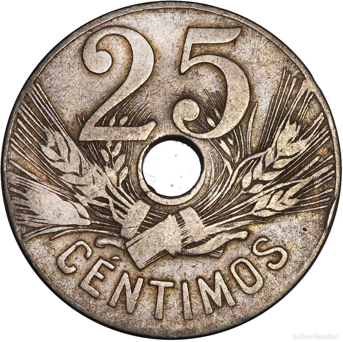 Monedas de Espa&ntilde;a: 25 CENTIMOS 1927 ALFONSO XIII - Foto 2