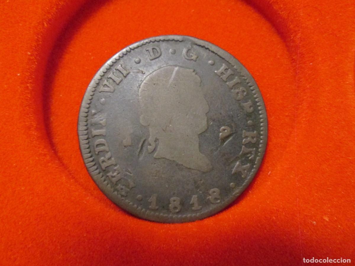 Monedas de Espa&ntilde;a: 8 maravedis 1818 fernando VII - Foto 1