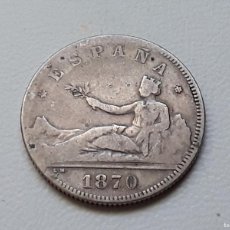 Monedas de España: GOBIERNO PROVISIONAL 2 PESETAS PLATA 1870 *1X-74 DEM BC+
