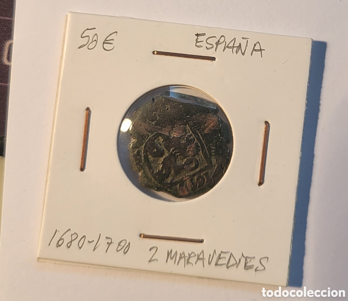 Monedas de Espa&ntilde;a: MONEDA DE ESPA&Ntilde;A 1680-1700 &rdquo;2 MARAVEDIES&rdquo; - Foto 1