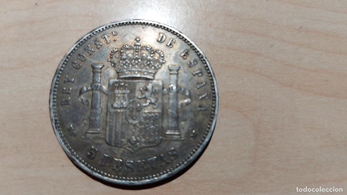 Monedas de Espa&ntilde;a: MONEDA 5 PESETAS ALFONSO XIII - Foto 2