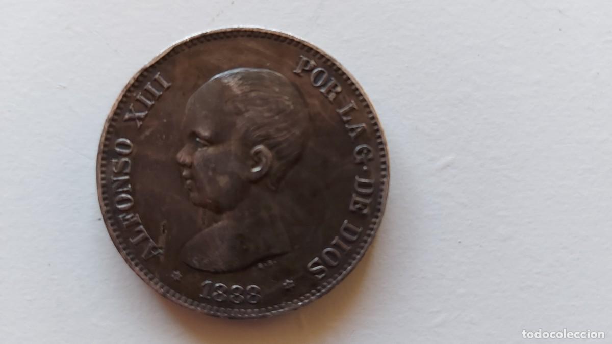 Monedas de Espa&ntilde;a: MONEDA 5 PESETAS ALFONSO XIII - Foto 3