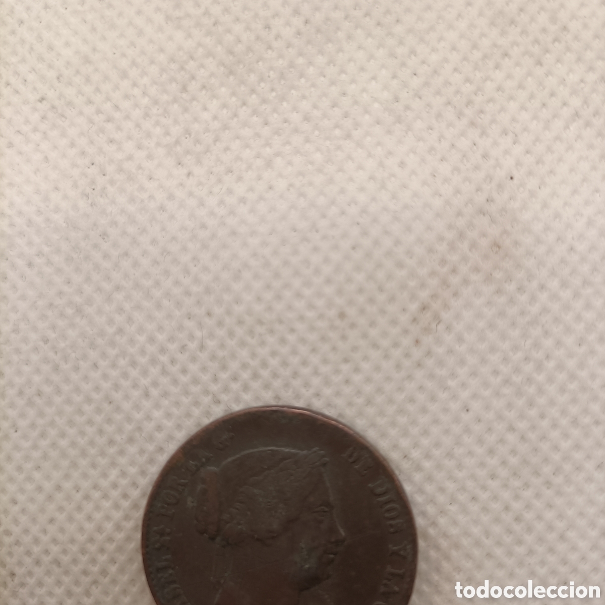 Monedas de Espa&ntilde;a: Moneda 25 cent. De Real de Isabel ll, 1859 - Foto 3