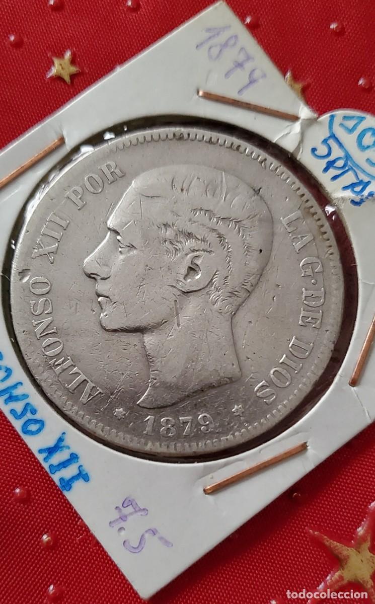 Monedas de Espa&ntilde;a: 1879 Alfonso Xll 5 pesetas - Foto 1