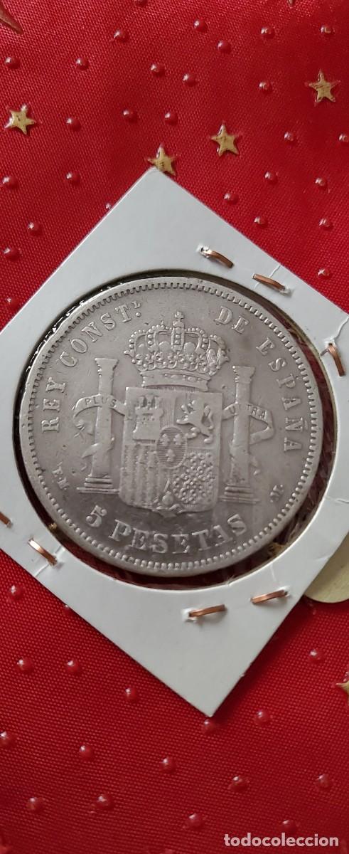 Monedas de Espa&ntilde;a: 1879 Alfonso Xll 5 pesetas - Foto 2