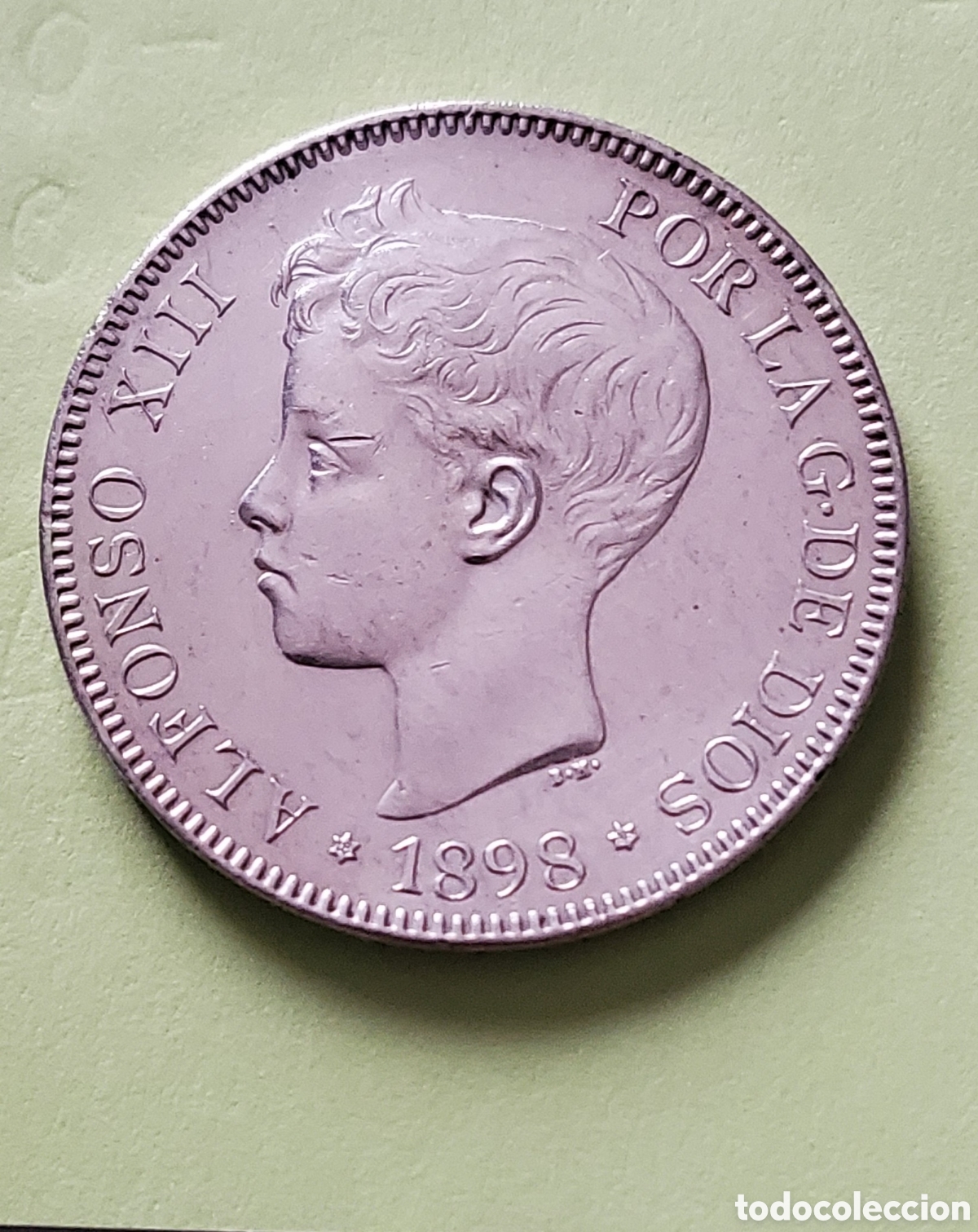 Monedas de Espa&ntilde;a: Sin circular 5 pts.1898 Alfonso XIII - Foto 2
