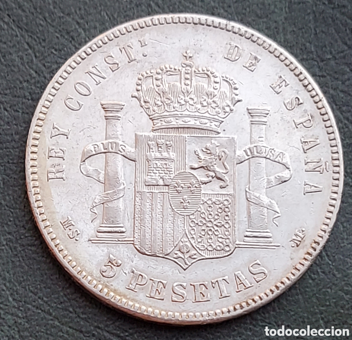 Monedas de Espa&ntilde;a: 5 PTS.........1885.....(18-87)......MSM...........EBC++++++++SC