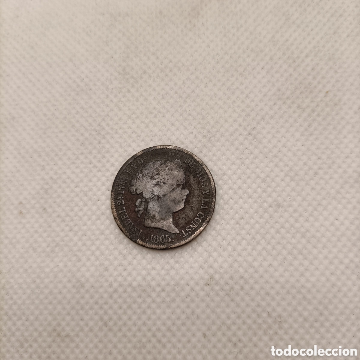 Monedas de Espa&ntilde;a: Moneda 40 c&eacute;ntimos de escudo Isabel II ,1865 - Foto 1