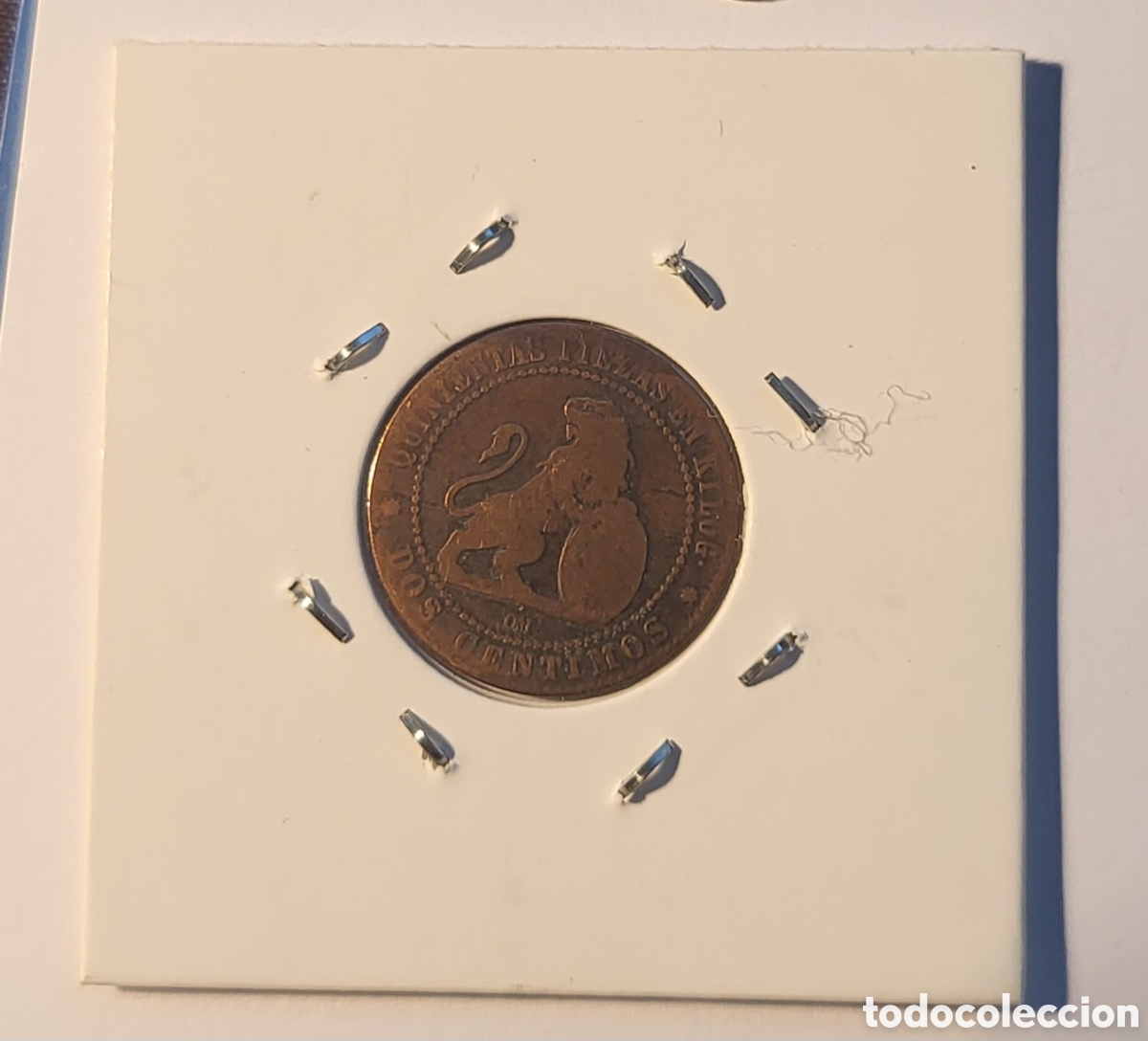 Monedas de Espa&ntilde;a: MONEDA DE ESPA&Ntilde;A 1870. &rdquo;2 C&eacute;ntimos&rdquo; - Foto 2