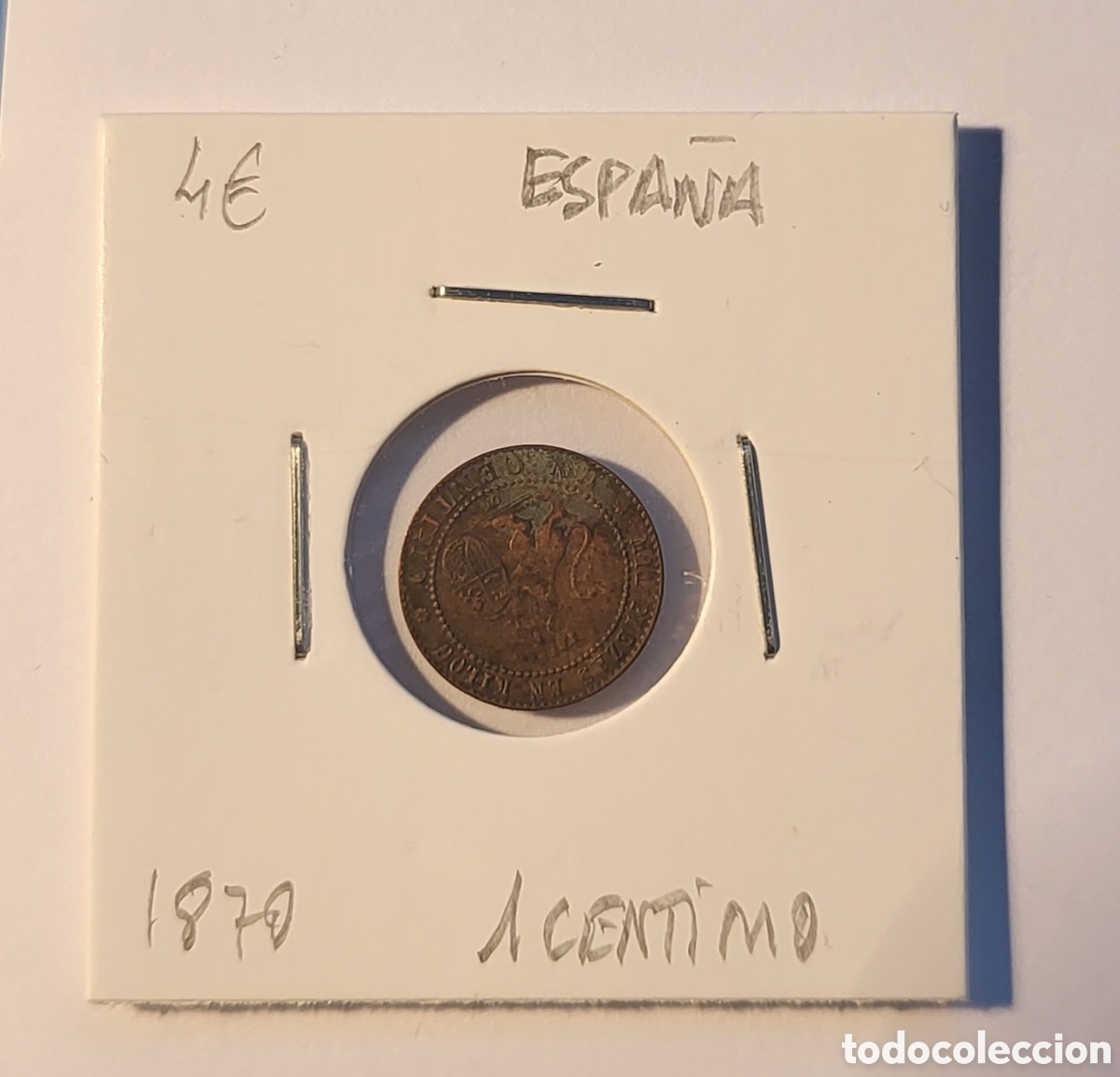 Monedas de Espa&ntilde;a: MONEDA DE ESPA&Ntilde;A 1870. &rdquo;1 C&eacute;ntimo&rdquo; - Foto 1