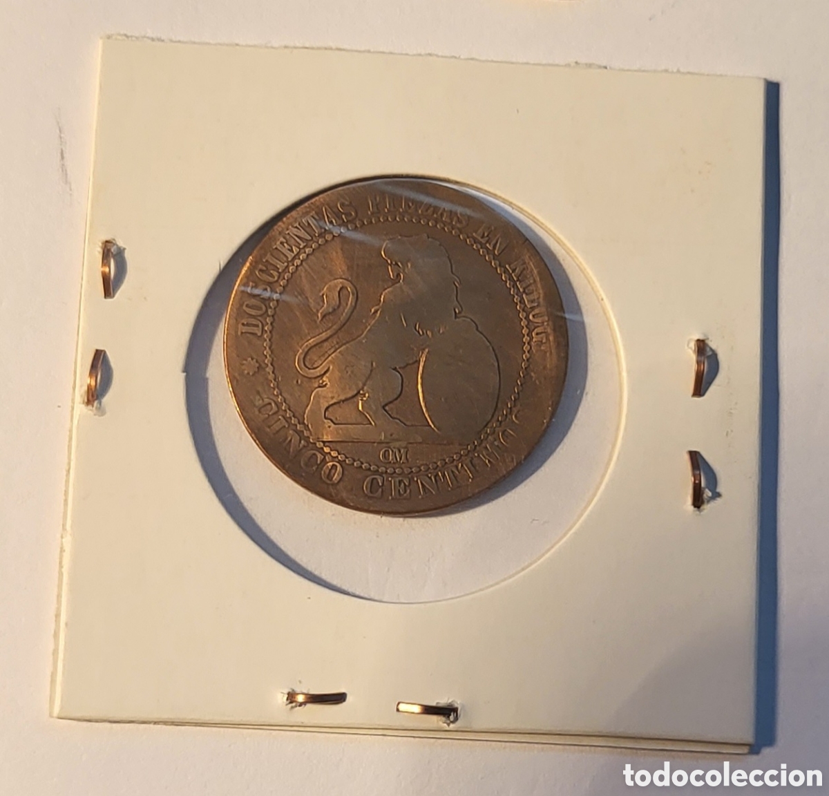 Monedas de Espa&ntilde;a: MONEDA DE ESPA&Ntilde;A 1870. &rdquo;5 C&eacute;ntimos&rdquo; - Foto 2
