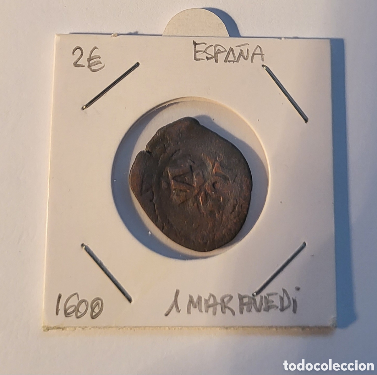 Monedas de Espa&ntilde;a: MONEDA DE ESPA&Ntilde;A 1600. &rdquo;1 Maravedi&rdquo; - Foto 1