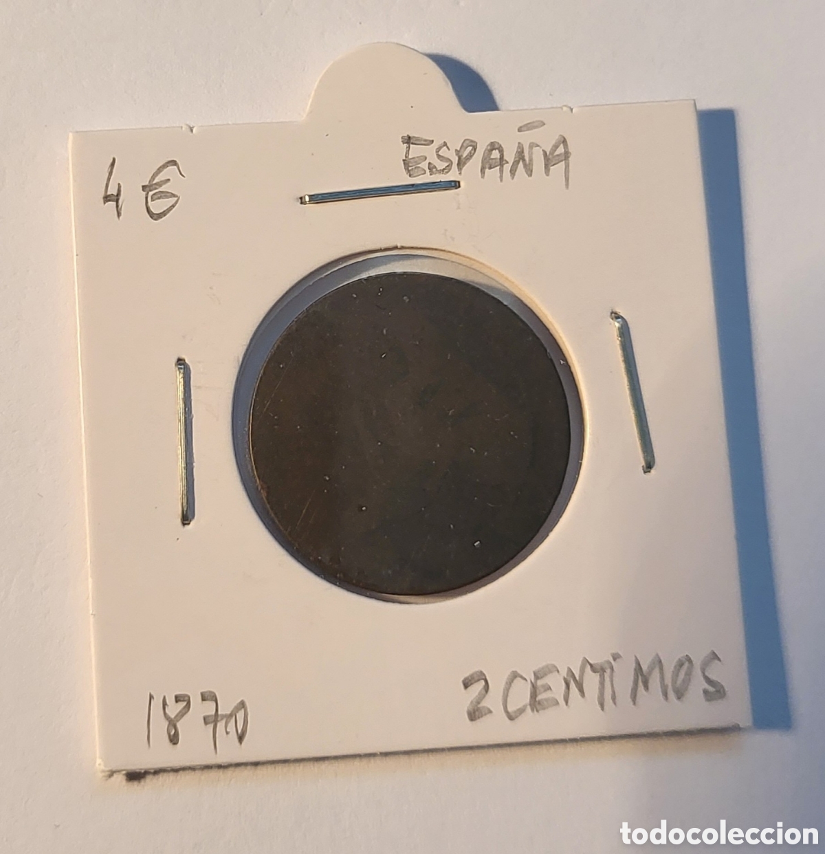 Monedas de Espa&ntilde;a: MONEDA DE ESPA&Ntilde;A 1870. &rdquo;2 C&eacute;ntimos&rdquo; - Foto 1