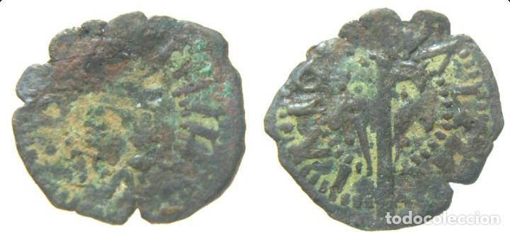 Monedas de Espa&ntilde;a: DINERO O MENUT DE LOS AUSTRIAS CECA DE VALENCIA - Foto 1