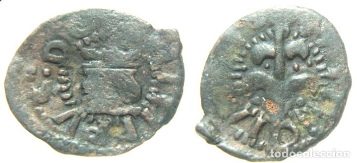 Monedas de Espa&ntilde;a: MONEDA DE FELIPE IV DINERO CECA DE VALENCIA - Foto 1