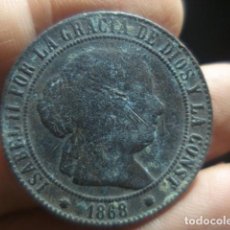 Monedas de España: ESPAÑA ISABEL II - 5 CÉNTIMOS DE ESCUDO 1868 BARCELONA