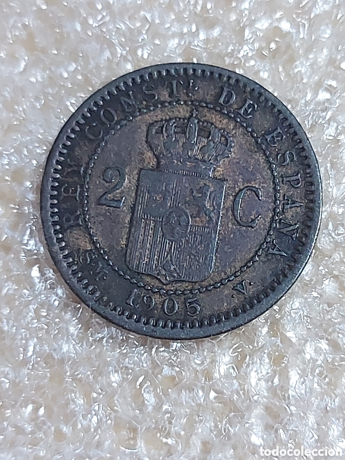 Monedas de Espa&ntilde;a: MONEDA 2 CENTIMOS 1895 *-- ALFONSO XII - Foto 2