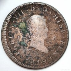 Monete da Spagna: ⚜️ AV766. JUBIA. 8 MARAVEDÍS 1819