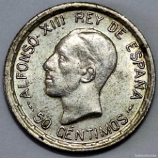 Monedas de España: ⚜️ AV757. BRILLO ORIGINAL. PLATA. 50 CÉNTIMOS 1926. EBC+
