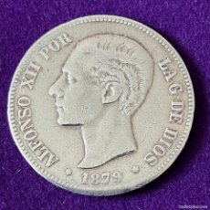 Monedas de España: MONEDA ESPAÑA. 5 PESETAS. PLATA 900. ALFONSO XII. 1879 *__-__. EMM. ORIGINAL. 24,69GR. ESCASA.