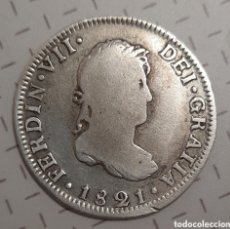 Monedas de España: 2 REALES PLATA 1821 FERNANDO VII MEXICO 6,35GR (ESCASO)
