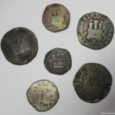 Monedas de España: REYES CATOLICOS 1474-1504, CONJUNTO DE 6 MONEDAS DE COBRE DE 2 Y 4 MARAVEDIS. LOTE 4696