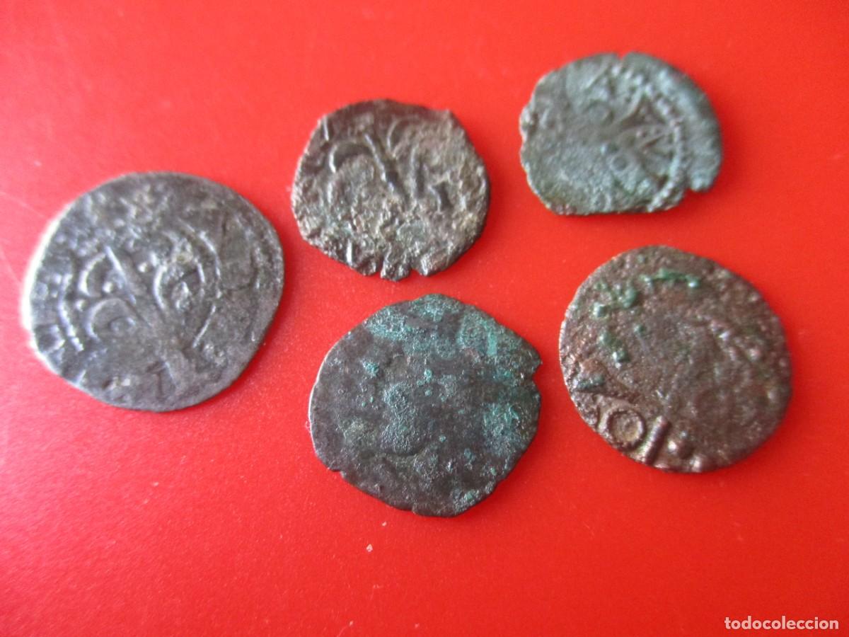 Monedas de Espa&ntilde;a: Lote de 5 monedas antiguas Espa&ntilde;olas - Foto 1