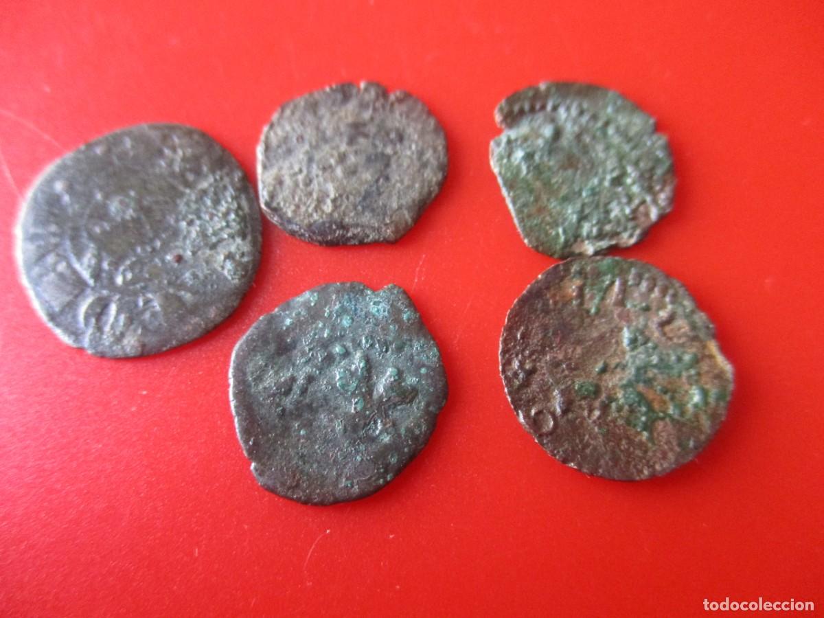 Monedas de Espa&ntilde;a: Lote de 5 monedas antiguas Espa&ntilde;olas - Foto 2