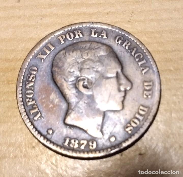 Monedas de Espa&ntilde;a: MONEDA DE 10 C&Eacute;NTIMOS DE ALFONSO XII DE 1879 - Foto 1
