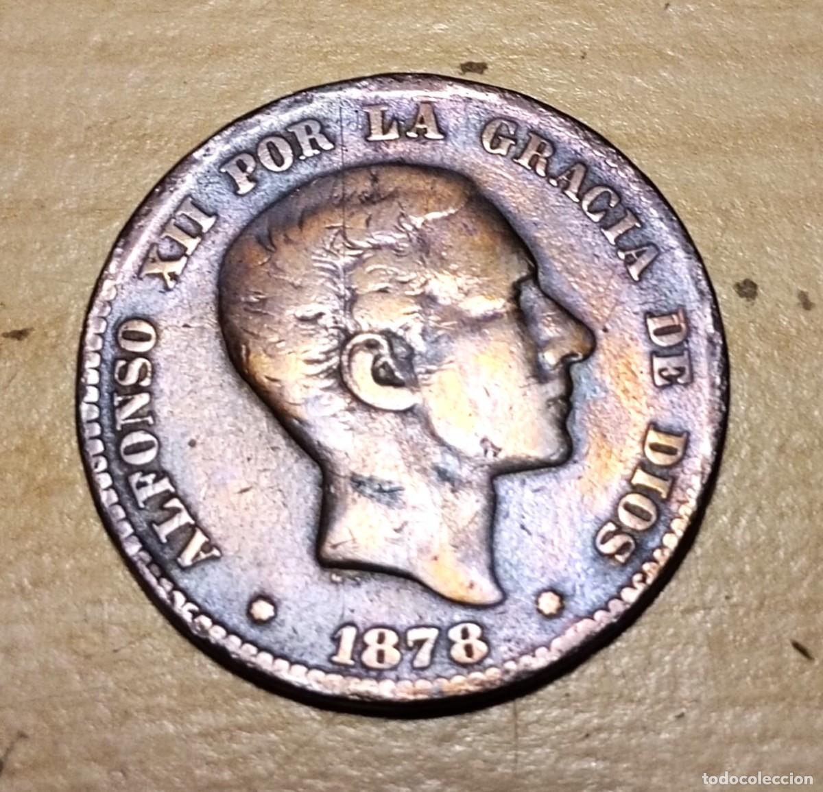 Monedas de Espa&ntilde;a: MONEDA DE 10 CENTIMOS 1878 ALFONSO XII - Foto 1