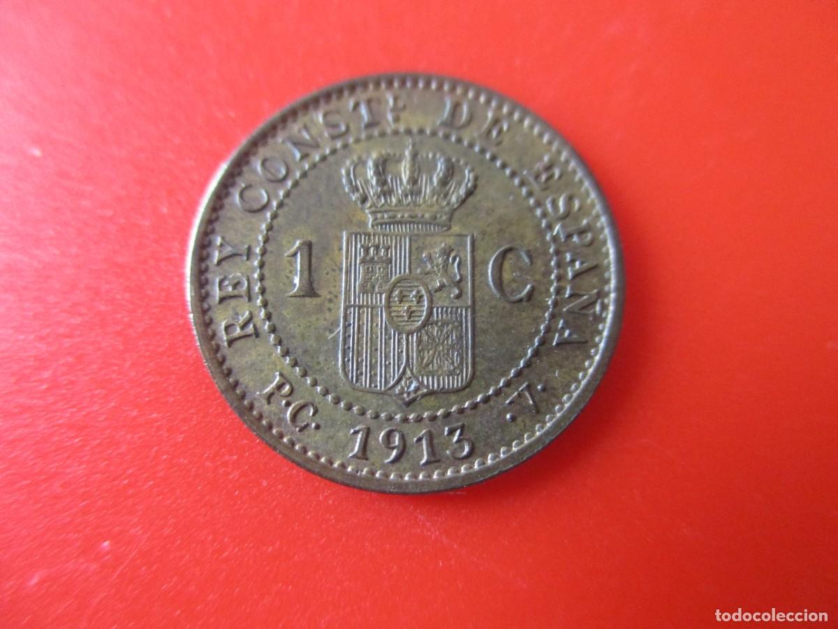 Monedas de Espa&ntilde;a: Alfonso XIII. 1 centimo de 1913. #mn - Foto 1