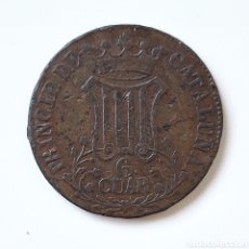 Monedas de España: AH ● ESPAÑA. PRINCIPADO DE CATALUNYA. ISABEL II. 6 CUARTOS 1838.